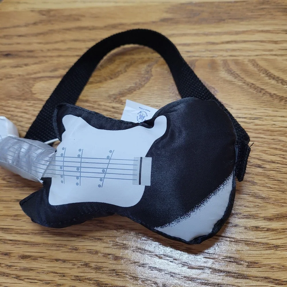 Build A Bear Workshop Black Electric Guitar Plush Stuffed Animal Accessory